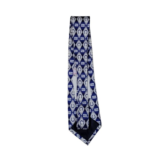 Indianapolis Colts Necktie Silk Diamond Design Neck Tie Logo NFL Football NEW - Picture 9 of 10